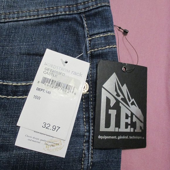 G.E.T.  NEW shorts blue denim jean shorts from Nordstrom Rack size 16W - Picture 2 of 7